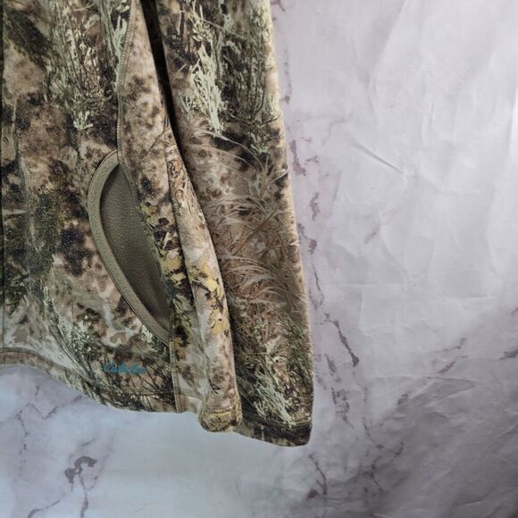 Cabelas Hoodie Womens Medium Camo Zone Western Zip Sweatshirt Jacket Grassland - Picture 4 of 12